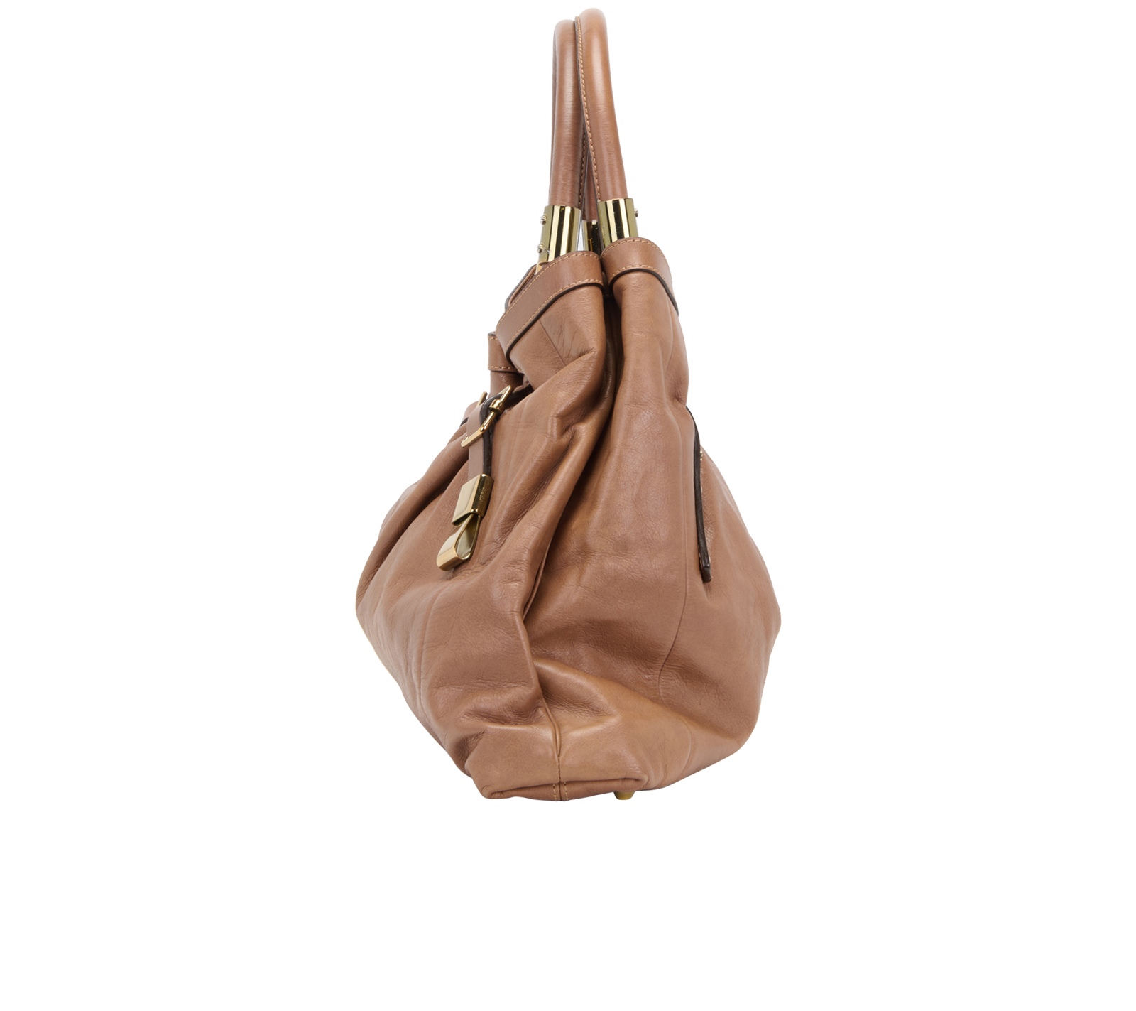 Large Victoria Tote, &pound;250, Handbags, Brown, Leather, Bottom view
